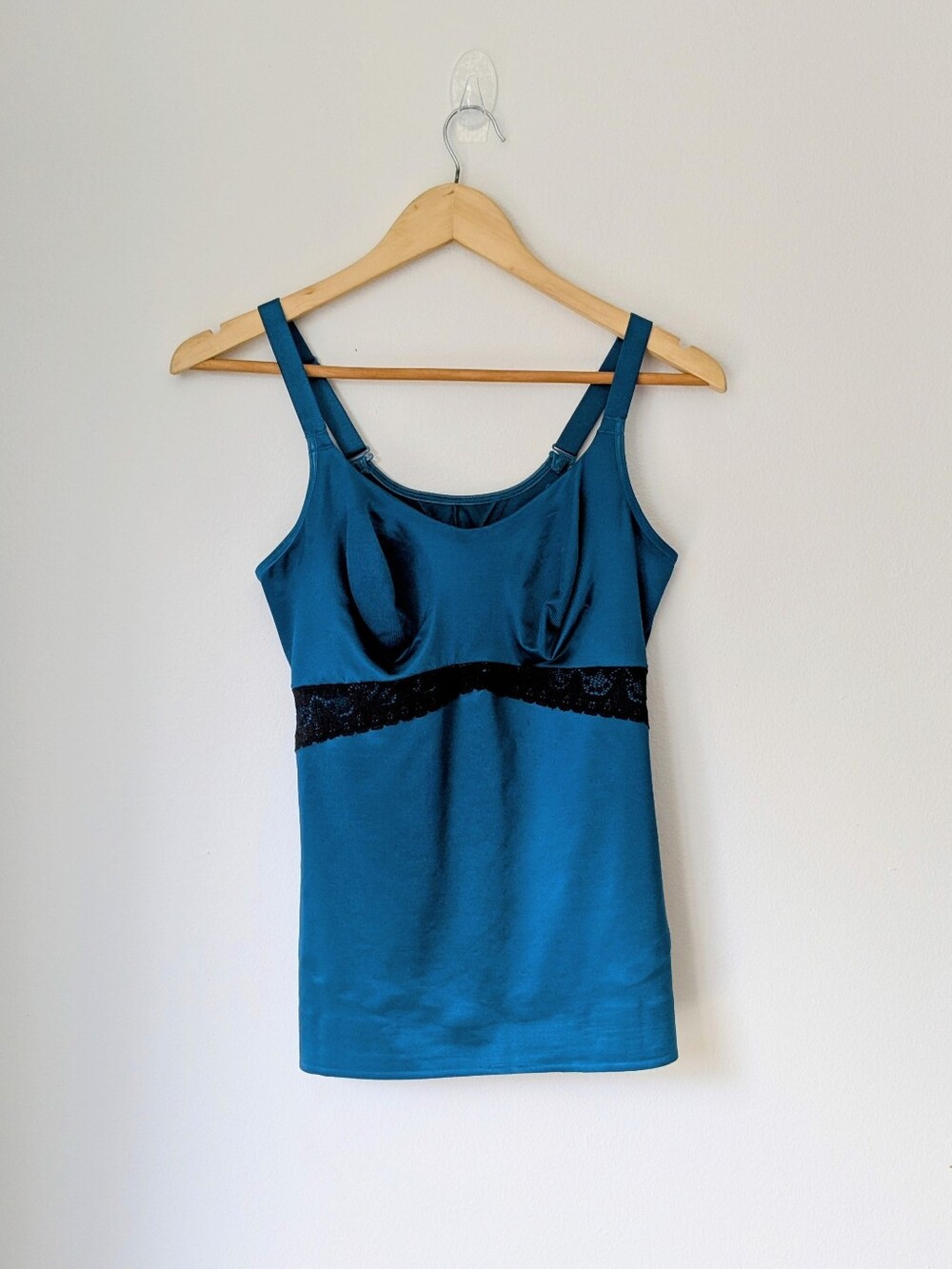 Ruby Ribbon Teal Blue Cami Shapewear Sz 40